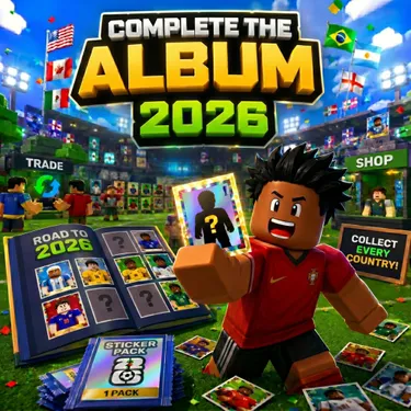 Complete the Sticker Album 2026 Football WC Roblox codes