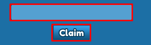 100 Players vs 1 Gorilla enter codes box and claim button