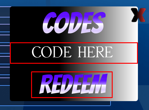 A Bizarre Journey enter codes box