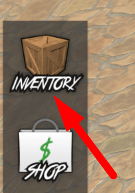 The Inventory button in Ally's Murder Mystery