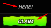 The "HERE" box and CLAIM button in Amber Alert