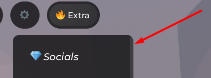The Socials button in Anime Ball