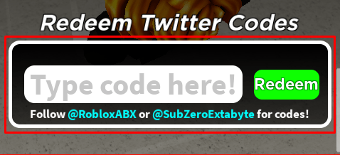 Anime Battlegrounds X Twitter codes area