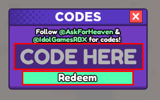 Anime Plush Simulator enter codes box