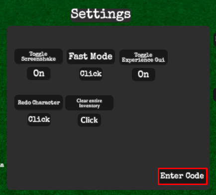 Anime Rifts enter codes box
