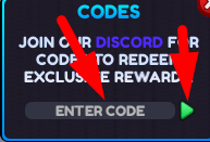 The code redeeming interface in Anime Stars Simulator