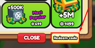 Archery Tycoon redeem code button