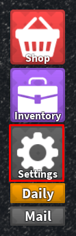 Arena: Tower Defense settings button