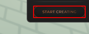Avatar Graphics Creator start creating button