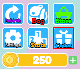 Baby Simulator codes button