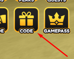 The CODE button in Backrooms Simulator