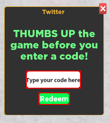 Bank Tycoon enter codes box