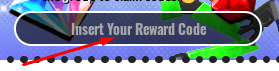 Insert Your Reward Code box to redeem codes in Battle Piece
