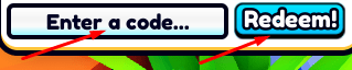 Enter a code box and Redeem! button to redeem codes in Bee Remasters Simulator