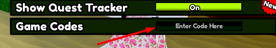 The Enter Code Here box in Benverse
