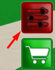 The red settings menu in Billionaire House Tycoon