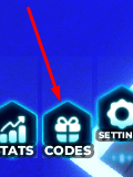 The CODES button in BL:R RECREATION
