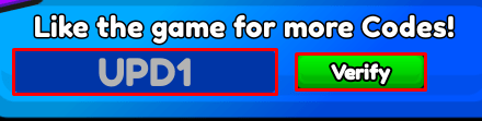 blade battle enter codes box and verify button