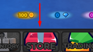 The STORE button in Blocky Toilet Tower Defense