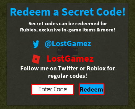 Blood Moon Tycoon enter code box
