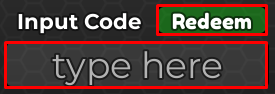 Blood Zone enter codes box and redeem button