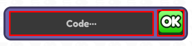 Bomb Digging Simulator enter codes box