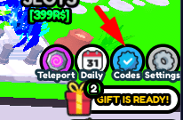 The Codes button in Bomb Door Simulator
