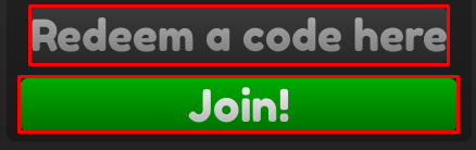 Bou's Revenge enter codes box and join button