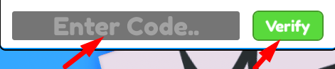 The code redeeming interface in Boxing Clicker Simulator