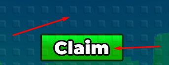 Text box and Claim button to redeem codes in Brainrot Block Tower