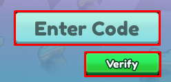Brainrot Tsunami enter codes box and verify