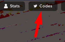 The Codes button in BUCKSHOT FRENZY