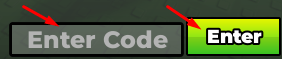 The "Enter Code" box and Enter button in Build A Racetrack