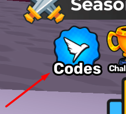 The Codes button in Build to survive the Bombs!
