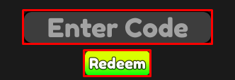 Button Eternal enter codes box and redeem button