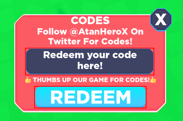 Cannon Simulator enter codes box