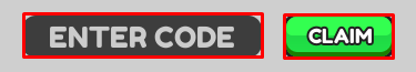 Car Training Simulator enter codes box and claim button