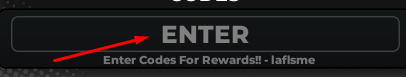 ENTER box to redeem codes in Card Chronicles
