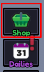 Card Flipping Incremental shop button