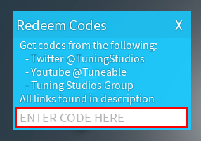 Cash Grab Simulator enter codes box
