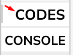 The "CODES" button in Chasing Immortality