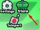 The Store button in Chicken Incremental