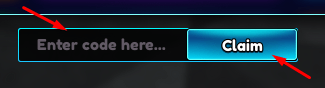 The "Enter code here" box and Claim button in Chillmaxxing Card Collector