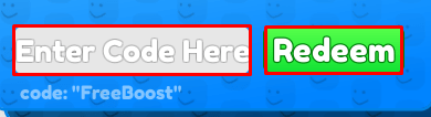 Christmas Race enter codes box and redeem button