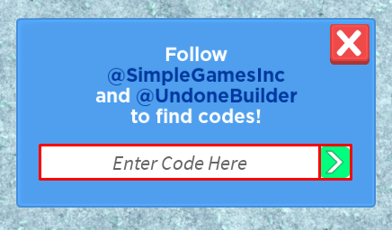 City Life enter codes box