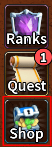 Clashers Royale shop button