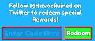 Clicker Heroes enter codes box