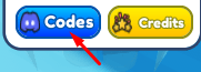 The blue Codes button in Closest Build Wins