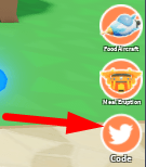 The Code button in Cooking Simulator