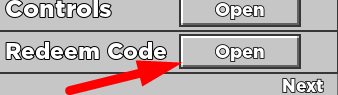 The Redeem Code button in Creative
